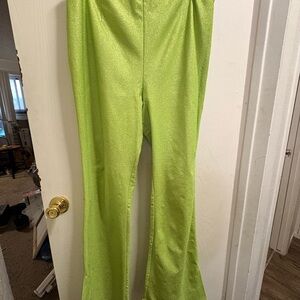 ASOS Lime Green Wide Leg Pants